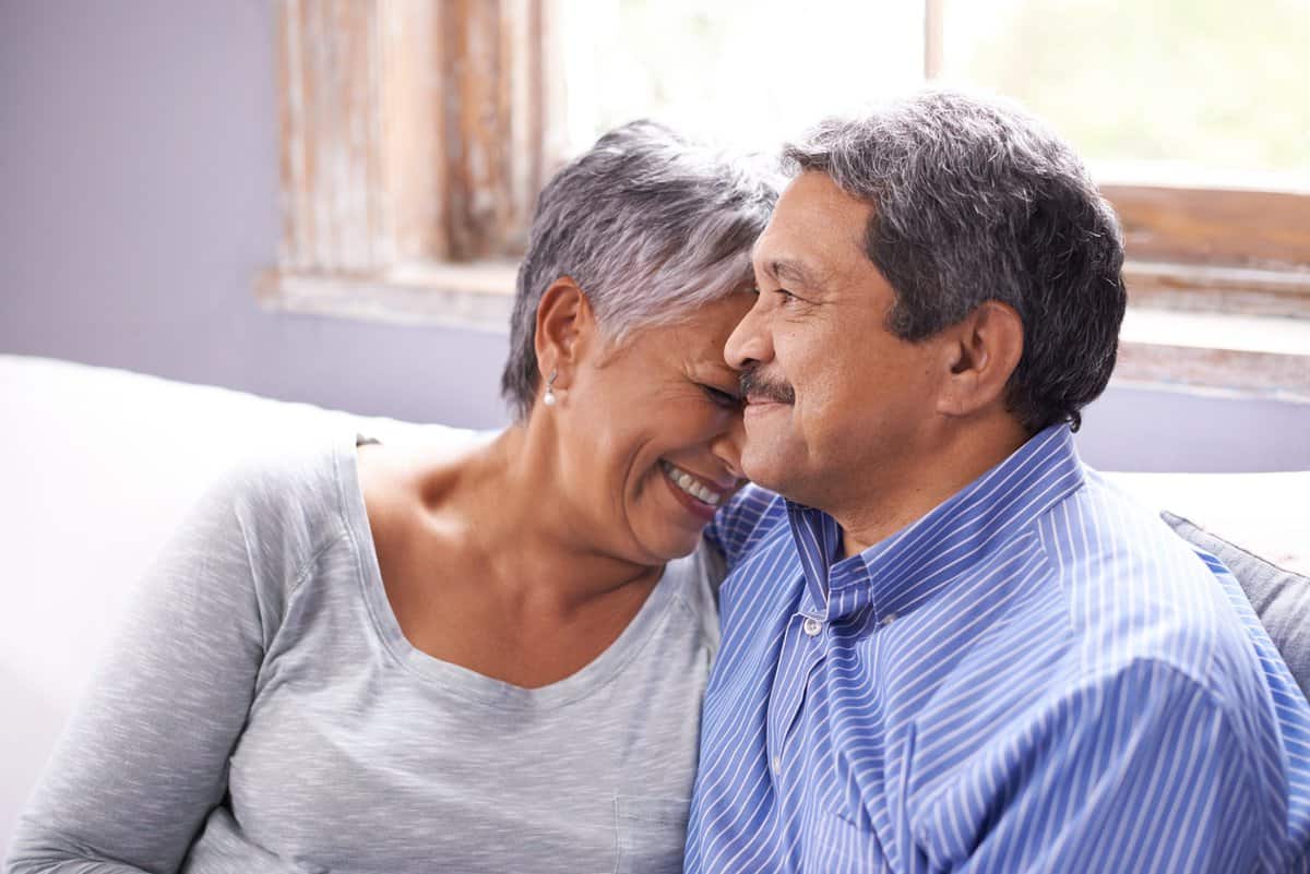 Enjoying their golden years together