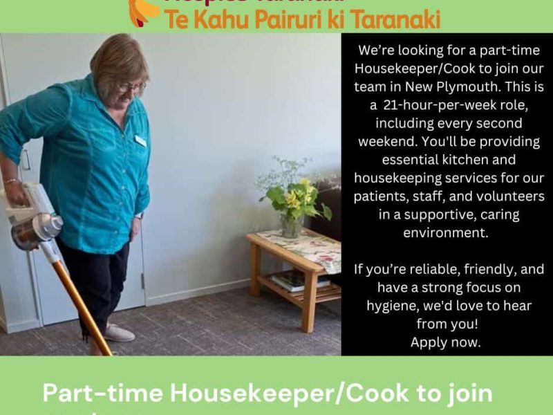 Part-Time Housekeeper/Cook