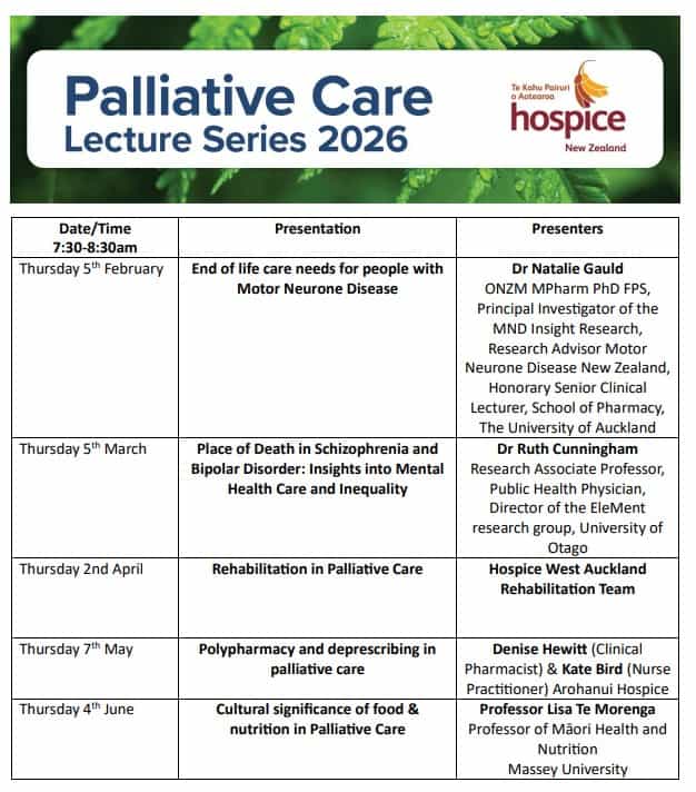 Palliative Care Lecture Series 2026